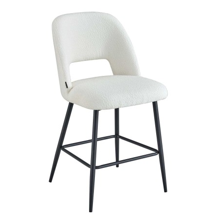 Taburete Nanna Black Blanco – Diseño moderno y confort  - UKUKHOME.com