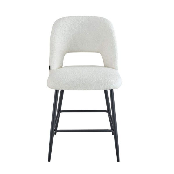 Taburete Nanna Black Blanco – Diseño moderno y confort  - UKUKHOME.com 2