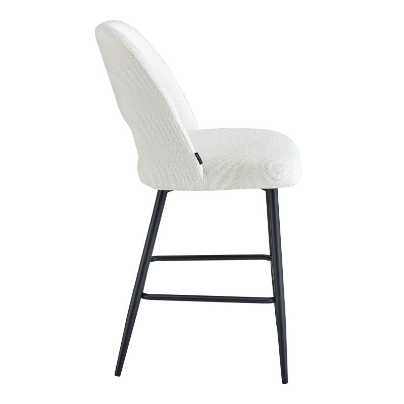 Taburete Nanna Black Blanco – Diseño moderno y confort  - UKUKHOME.com