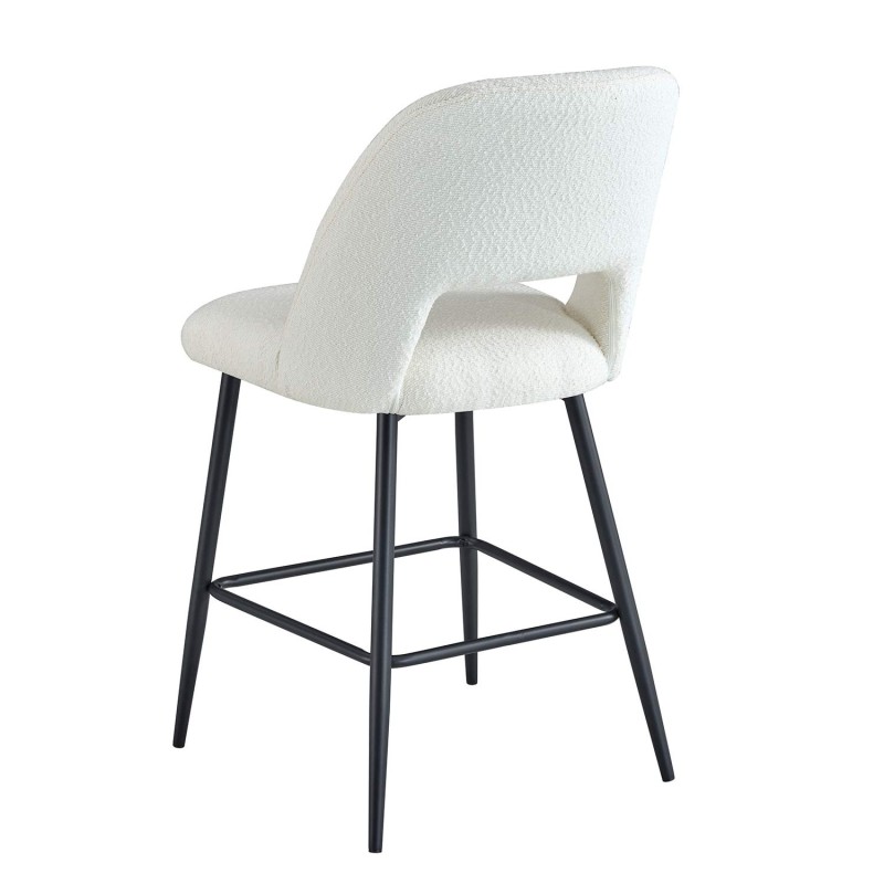 Taburete Nanna Black Blanco – Diseño moderno y confort  - UKUKHOME.com
