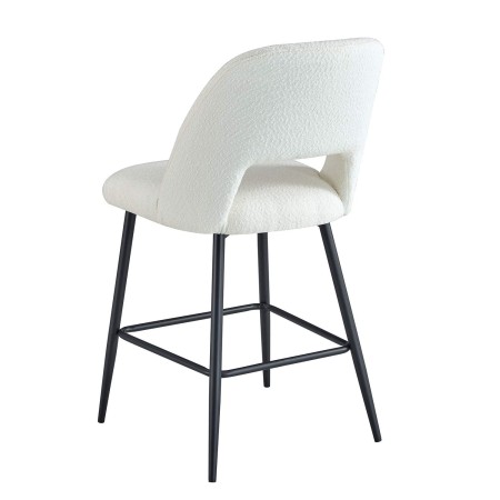 Taburete Nanna Black Blanco – Diseño moderno y confort  - UKUKHOME.com