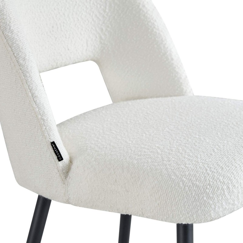 Taburete Nanna Black Blanco – Diseño moderno y confort  - UKUKHOME.com