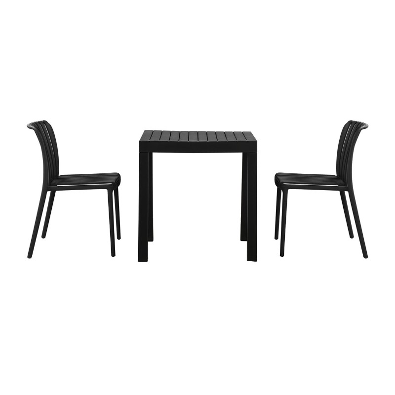Mesa de Jardín Negra Nagari - Diseño Moderno y Duradero - UKUKHOME.com