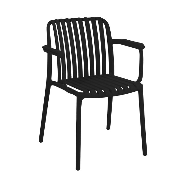 Silla Negra Maracay Reposabrazos - Estilo y Durabilidad - UKUKHOME.com