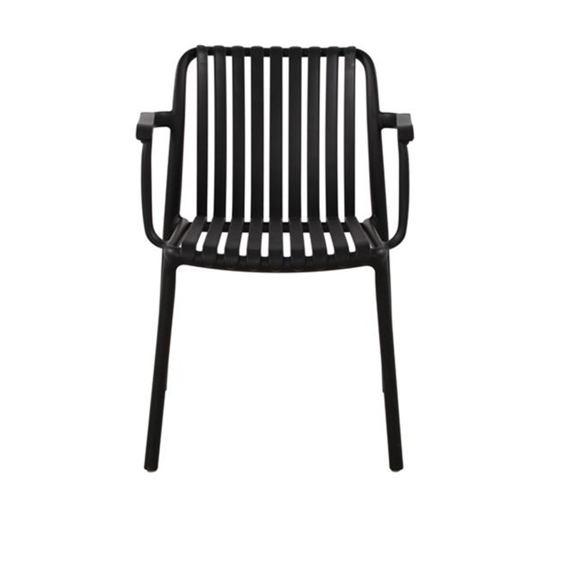 Silla Negra Maracay Reposabrazos - Estilo y Durabilidad - UKUKHOME.com