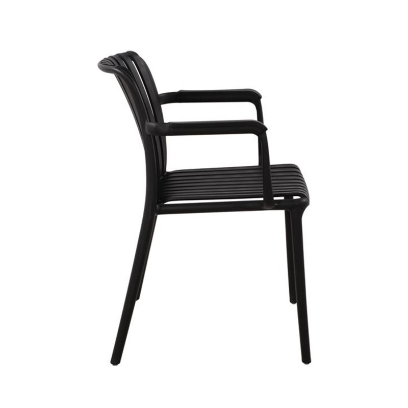 Silla Negra Maracay Reposabrazos - Estilo y Durabilidad - UKUKHOME.com