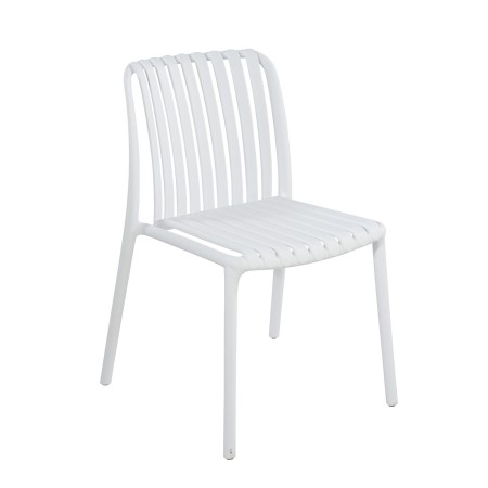 Silla Moderna Blanca para Exterior e Interior | Diseño y Comodidad