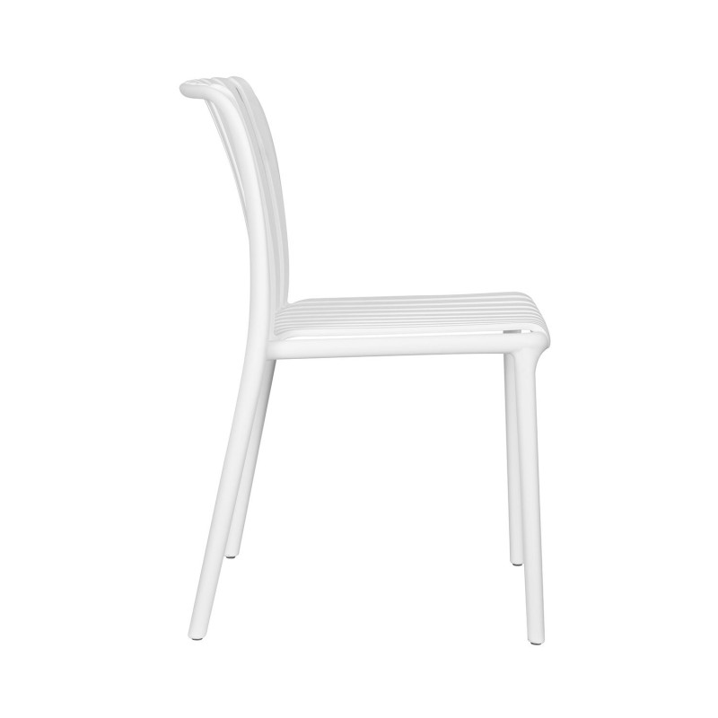 Silla Moderna Blanca para Exterior e Interior | Diseño y Comodidad