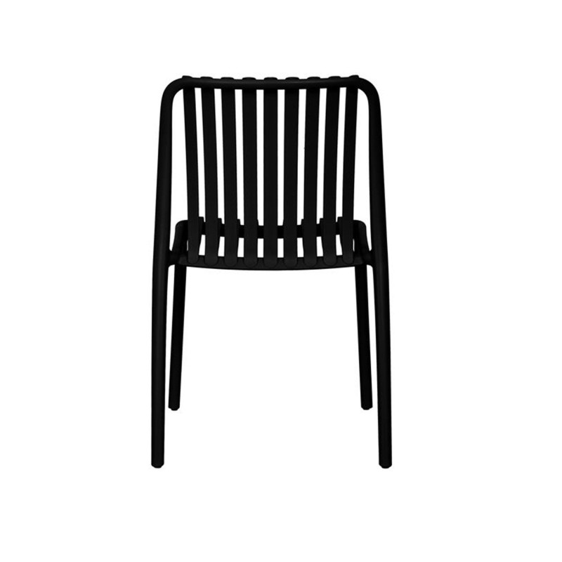 Silla Moderna Negra para Exterior e Interior | Diseño y Comodidad