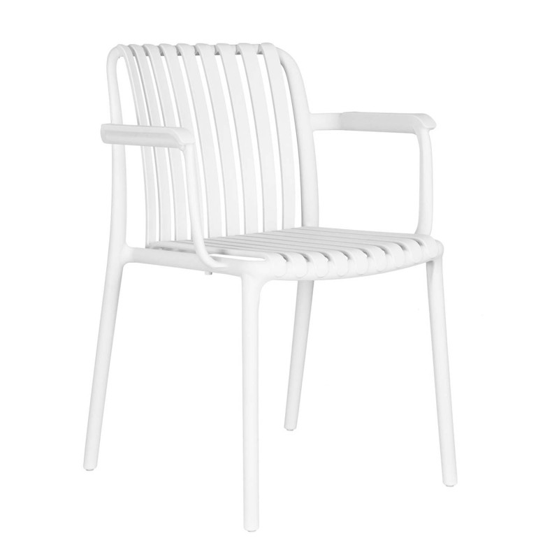 Silla Blanca Maracay Reposabrazos - Estilo y Durabilidad  UKUKHOME.com