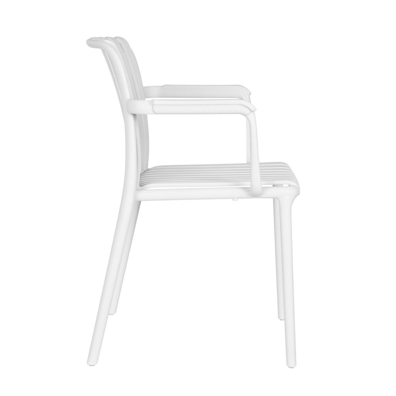 Silla Blanca Maracay Reposabrazos - Estilo y Durabilidad  UKUKHOME.com
