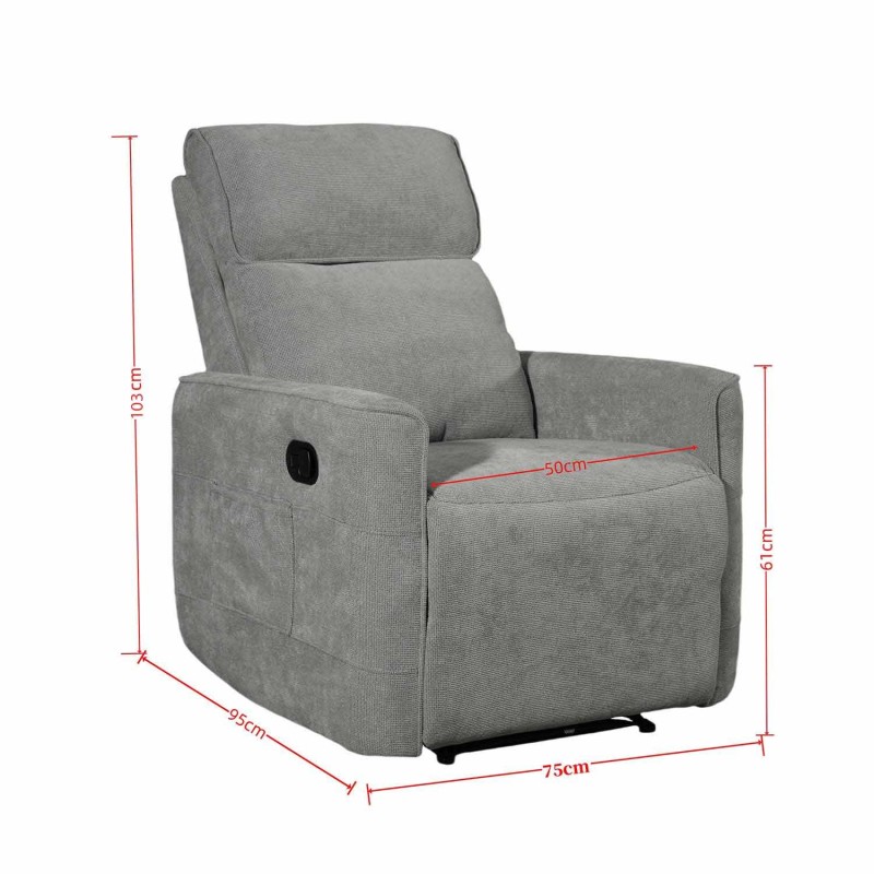 Sillón Relax INDO Gris | Confort y Diseño para tu Hogar | UKUKHOME.com