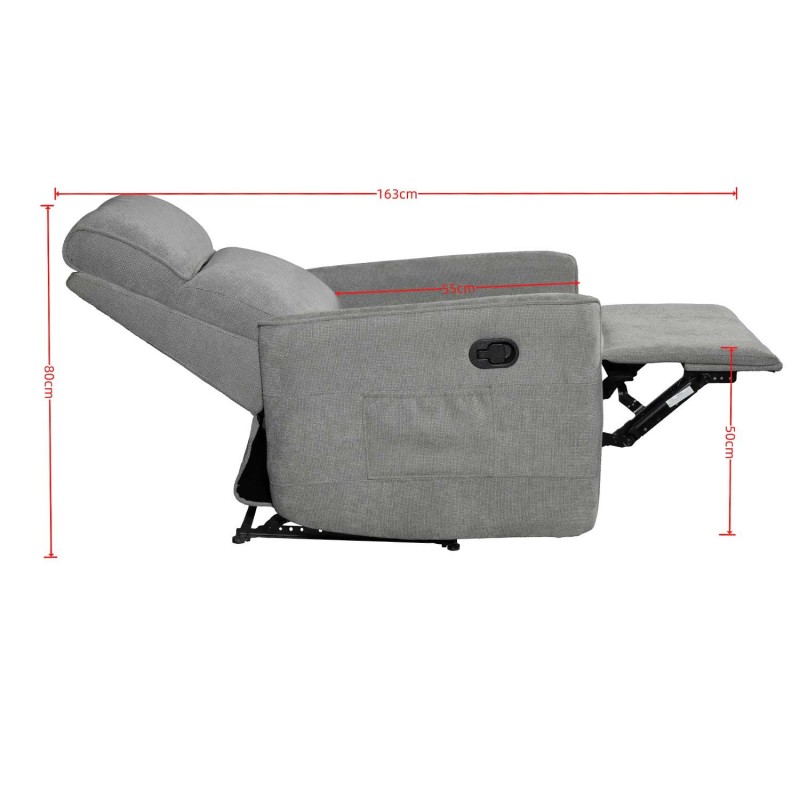 Sillón Relax INDO Gris | Confort y Diseño para tu Hogar | UKUKHOME.com