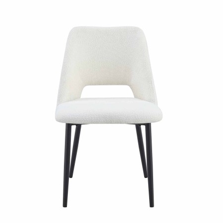 Silla Nanna blanca Black – Diseño moderno y confort - UKUKHOME.com