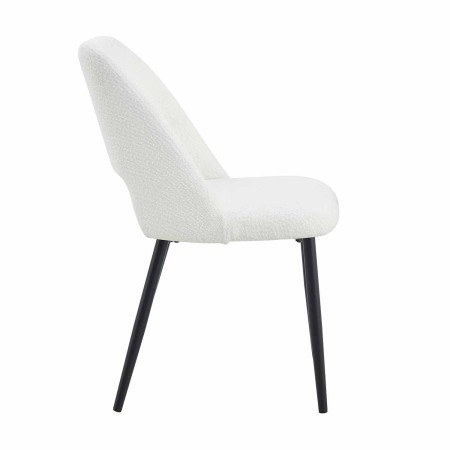 Silla Nanna blanca Black – Diseño moderno y confort - UKUKHOME.com