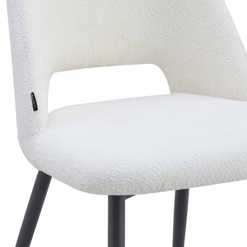 Silla Nanna blanca Black – Diseño moderno y confort - UKUKHOME.com