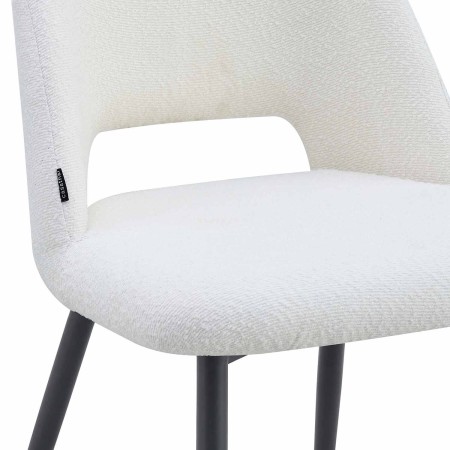 Silla Nanna blanca Black – Diseño moderno y confort - UKUKHOME.com