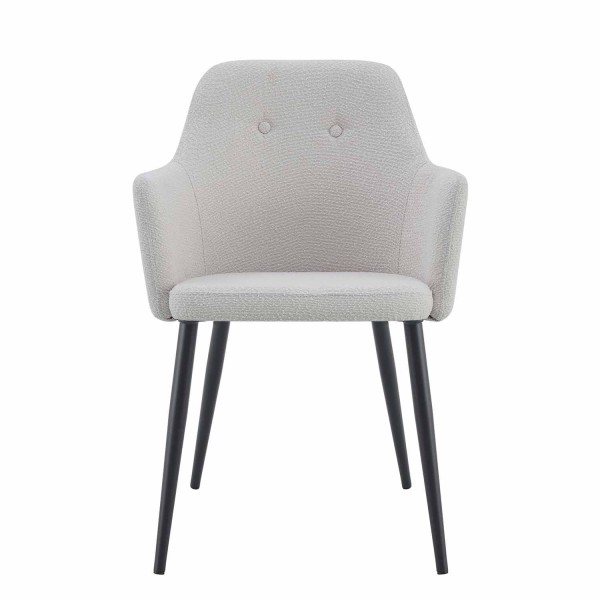Sillón moderno gris con patas negras – Diseño elegante y cómodo 2