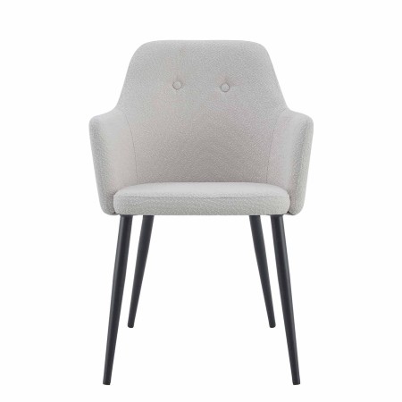 Sillón moderno gris con patas negras – Diseño elegante y cómodo