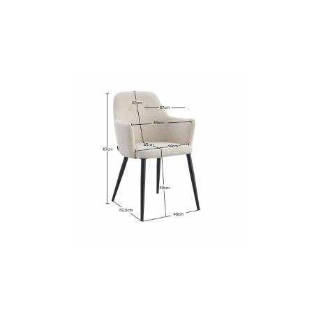 Sillón moderno gris con patas negras – Diseño elegante y cómodo