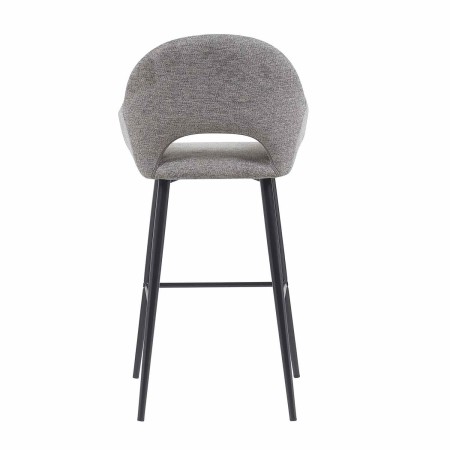 Taburete Altair Gris - Diseño Moderno - Patas Negras - UKUKHOME.com