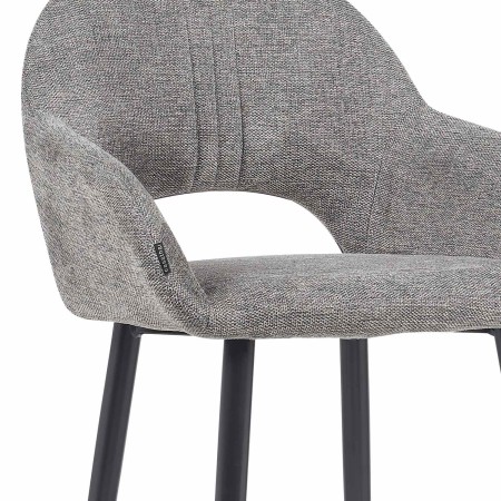 Taburete Altair Gris - Diseño Moderno - Patas Negras - UKUKHOME.com