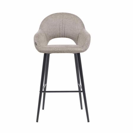 Taburete Altair Gris - Diseño Moderno - Patas Negras - UKUKHOME.com