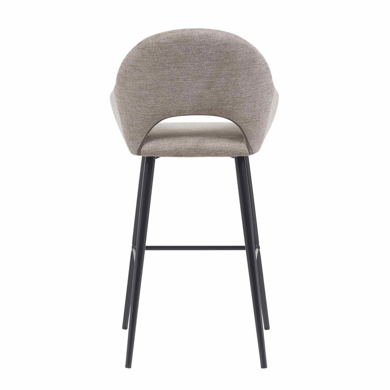 Taburete Altair Gris - Diseño Moderno - Patas Negras - UKUKHOME.com