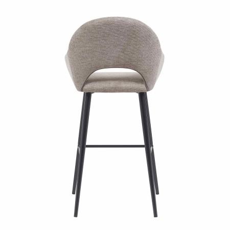 Taburete Altair Gris - Diseño Moderno - Patas Negras - UKUKHOME.com