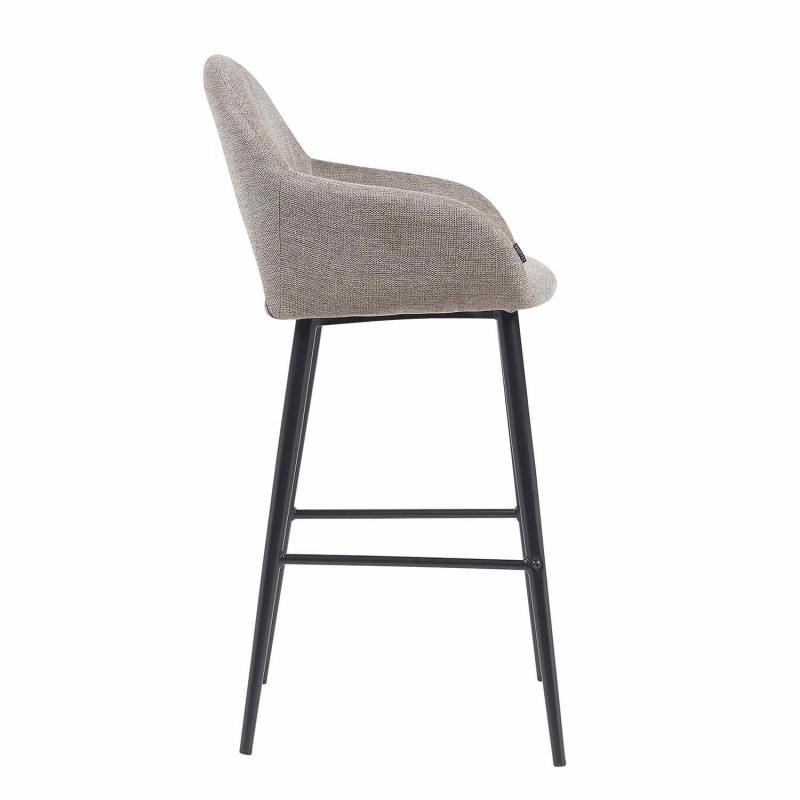 Taburete Altair Gris - Diseño Moderno - Patas Negras - UKUKHOME.com