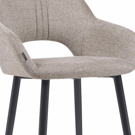 Taburete Altair Gris - Diseño Moderno - Patas Negras - UKUKHOME.com