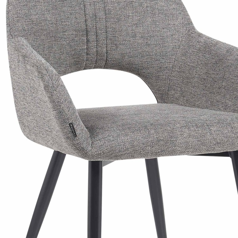 Silla Altair Gris - Diseño Moderno - Patas Negras - UKUKHOME.com