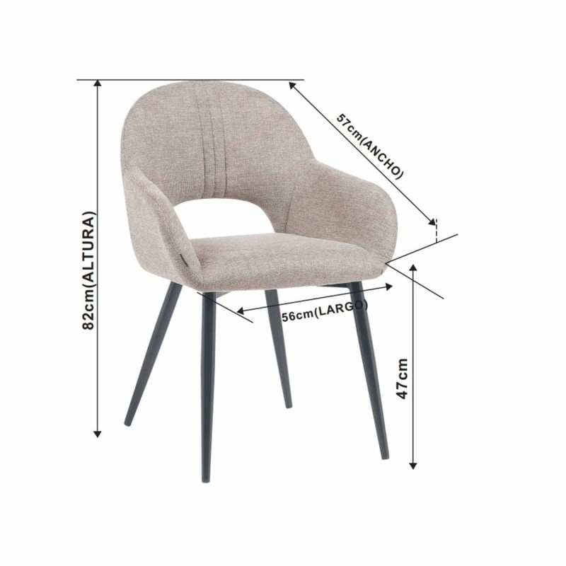 Silla Altair Arena - Diseño Moderno - Patas Negras - UKUKHOME.com