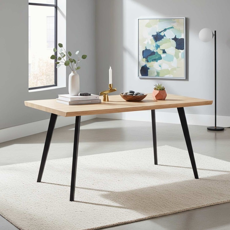 Mesa de comedor rectangular Terra madera | Ukukhome