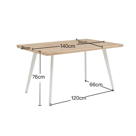 Mesa de comedor rectangular Terra madera | Ukukhome