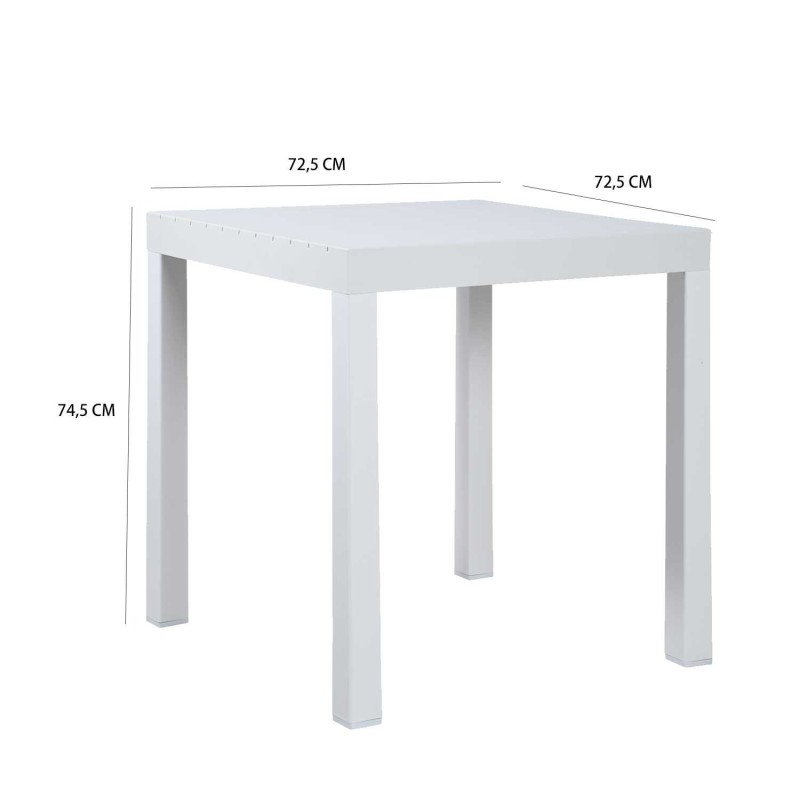 Mesa de Jardín Blanca Nagari - Diseño Moderno y Duradero - UKUKHOME.com