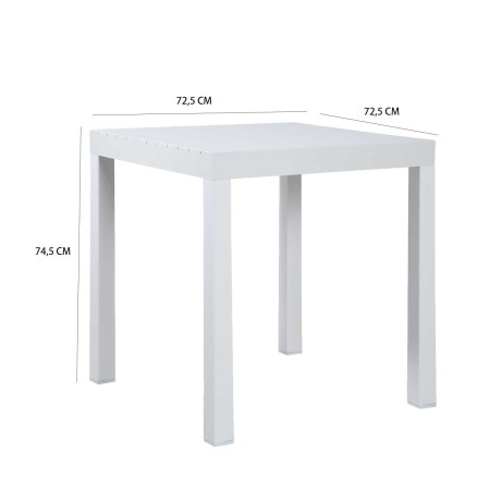 Mesa de Jardín Blanca Nagari - Diseño Moderno y Duradero - UKUKHOME.com