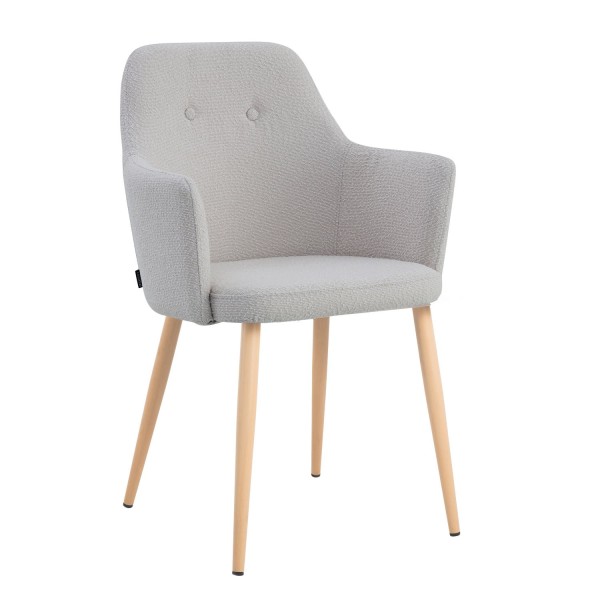 Sillón Olaf Gris Pata Haya - Sillón tapizado moderno y confortable – UKUKHOME.COM