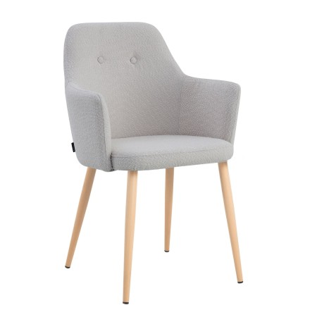 Sillón Olaf Gris Pata Haya - Sillón tapizado moderno y confortable – UKUKHOME.COM