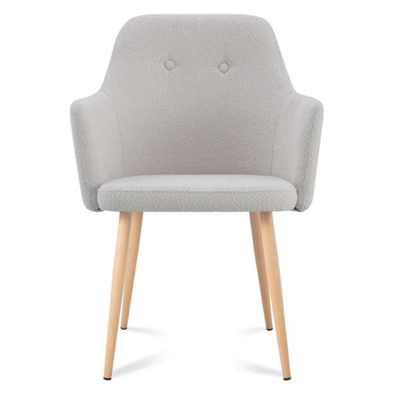 Sillón Olaf Gris Pata Haya - Sillón tapizado moderno y confortable – UKUKHOME.COM
