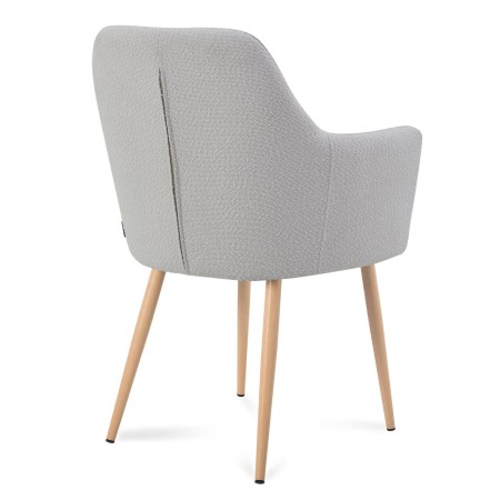 Sillón Olaf Gris Pata Haya - Sillón tapizado moderno y confortable – UKUKHOME.COM