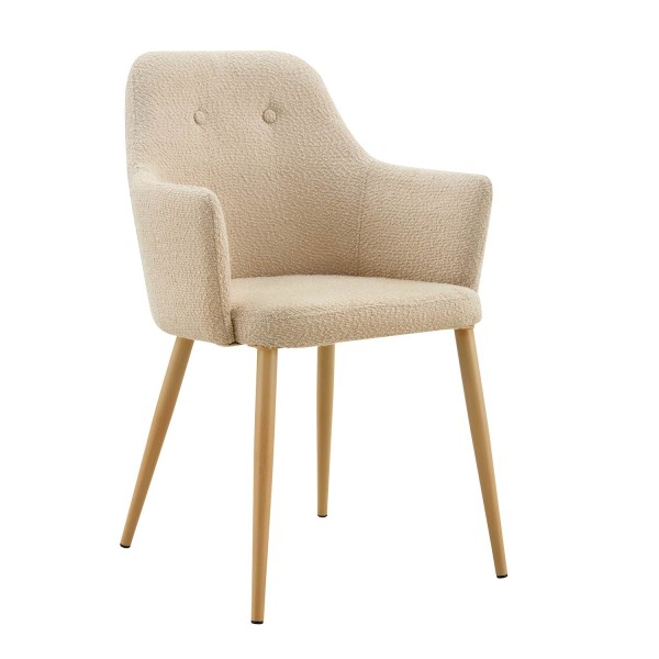 Sillón Olaf Arena Pata Haya - Sillón tapizado moderno y confortable – UKUKHOME.COM