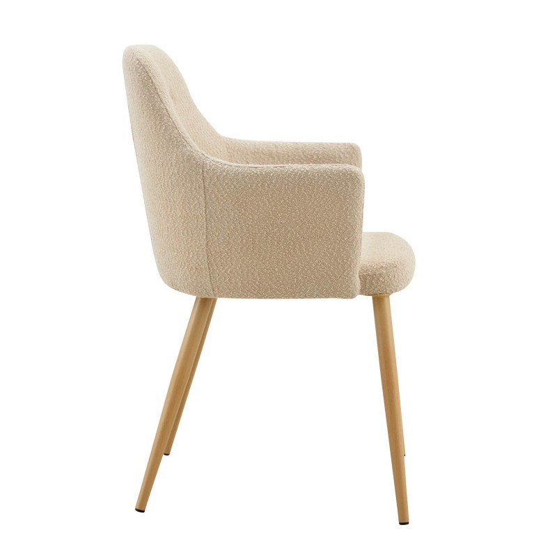 Sillón Olaf Arena Pata Haya - Sillón tapizado moderno y confortable – UKUKHOME.COM