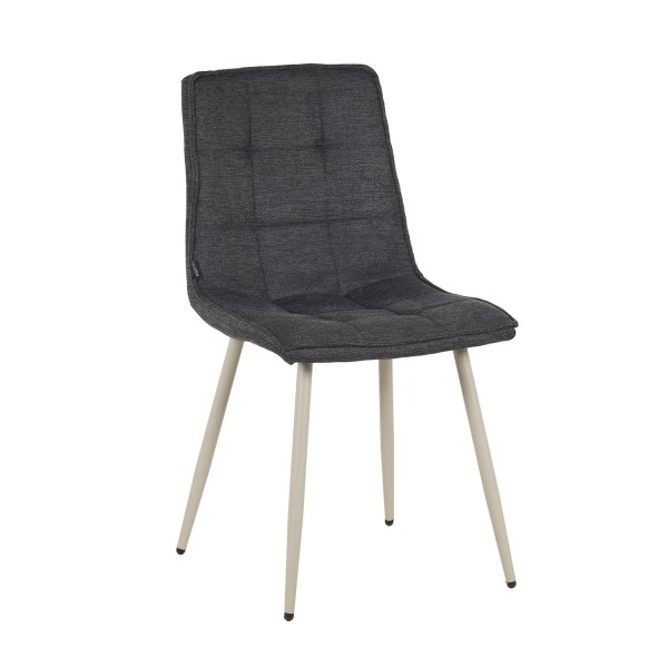 Silla Louise Gris Marengo Pata Beige - Silla tapizada de diseño moderno – UKUKHOME.COM