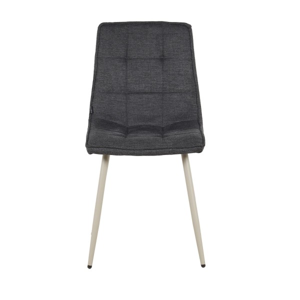 Silla Louise Gris Marengo Pata Beige - Silla tapizada de diseño moderno – UKUKHOME.COM 2