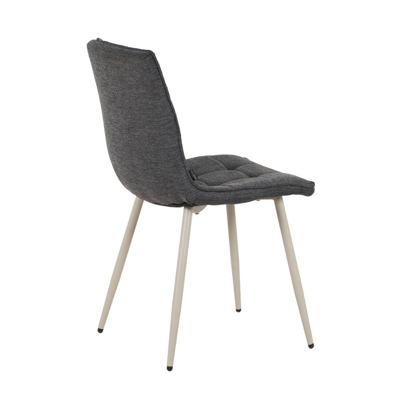 Silla Louise Gris Marengo Pata Beige - Silla tapizada de diseño moderno – UKUKHOME.COM