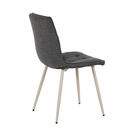 Silla Louise Gris Marengo Pata Beige - Silla tapizada de diseño moderno – UKUKHOME.COM