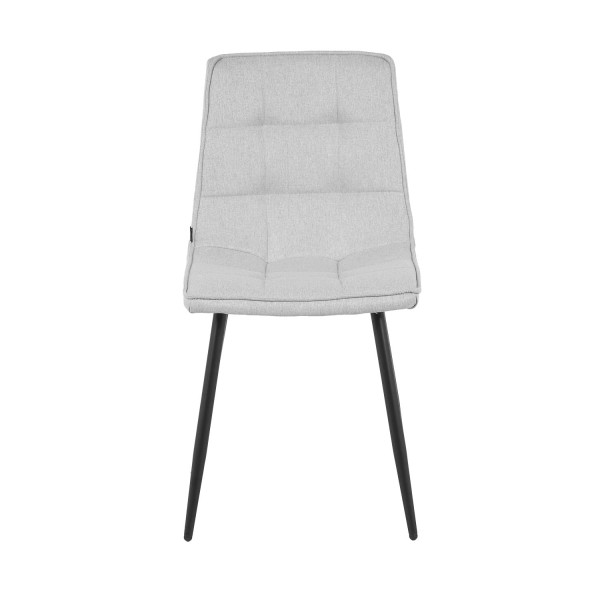 Silla Louise Gris Pata Negra - Silla tapizada de diseño moderno – UKUKHOME.COM 2