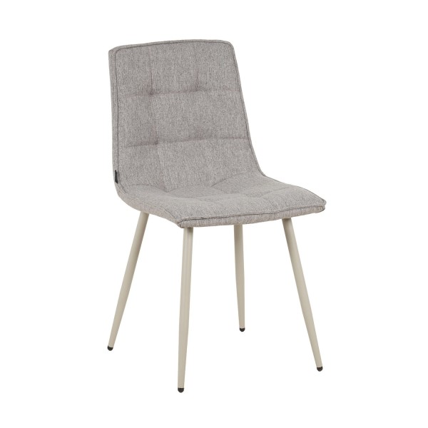 Silla Louise Gris Oscuro Pata Beige - Silla tapizada de diseño moderno – UKUKHOME.COM