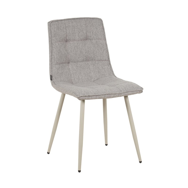 Silla Louise Gris Oscuro Pata Beige - Silla tapizada de diseño moderno – UKUKHOME.COM